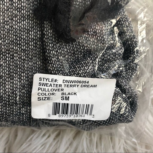 Daydream Nation Terry Dream Sweater Tie Pullover S - Picture 9 of 10